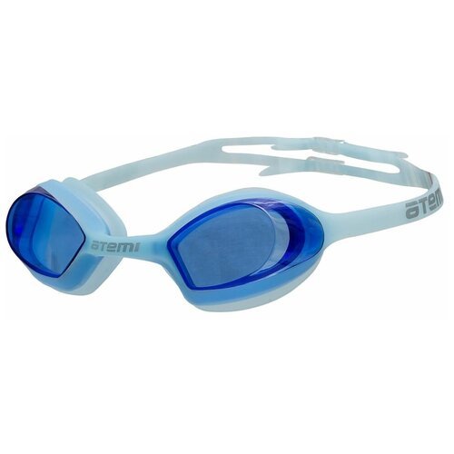Очки для плавания Atemi, силикон (син), N8203