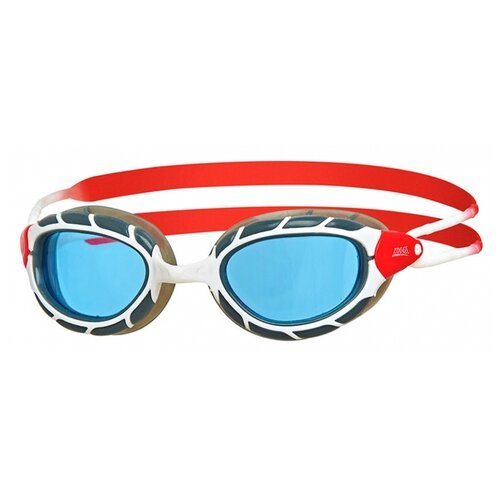 Очки для плавания Zoggs Predator, белый/красный