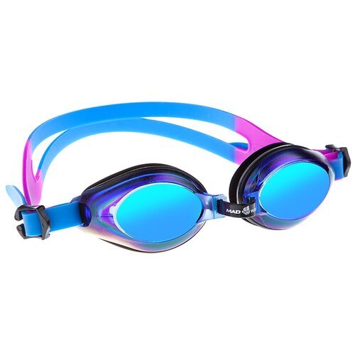 Очки для плавания MAD WAVE Aqua Rainbow, blue