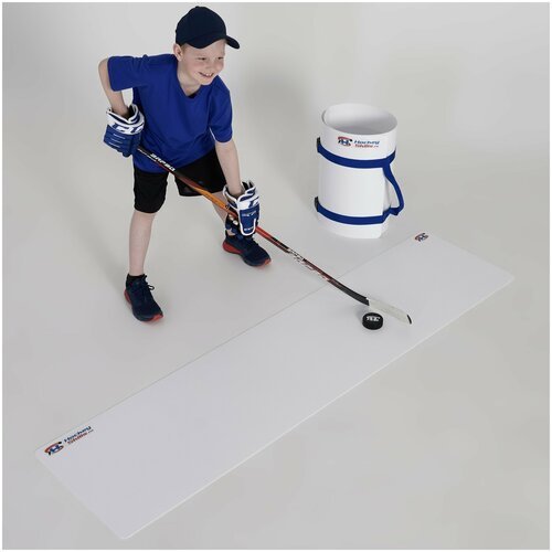 Рулонный лед для бросков и дриблинга HOCKEY SKILLS - Размер 50 х 200 см, толщина 2 мм - Искусственный лед - Хоккейный тренажер.
