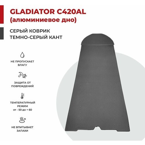 EVA коврик в лодку ПВХ Gladiator C420AL Алюминиевое дно (290*100)