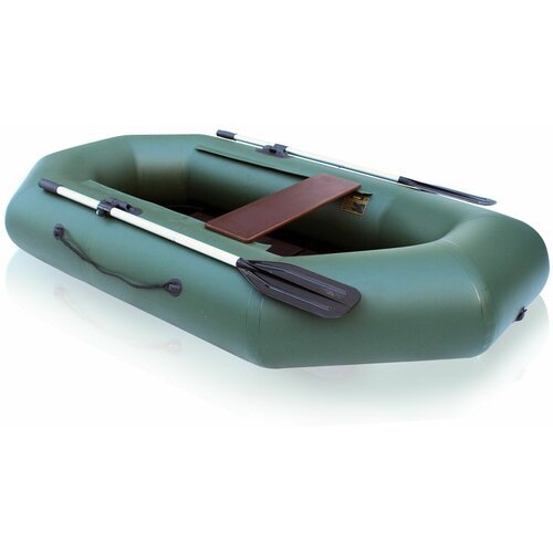 Лодка ПВХ 'Компакт-220N'- ФС фанерная слань (зеленый цвет) упаковка-мешок оксфорд