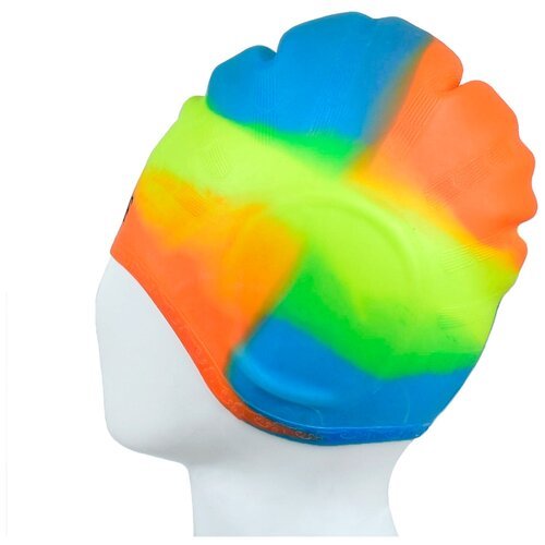 Шапочка для плавания CS06 силиконовая цвет: multicolor