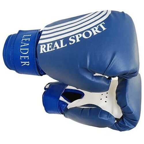 Перчатки боксёрские Realsport Leader 8, синий