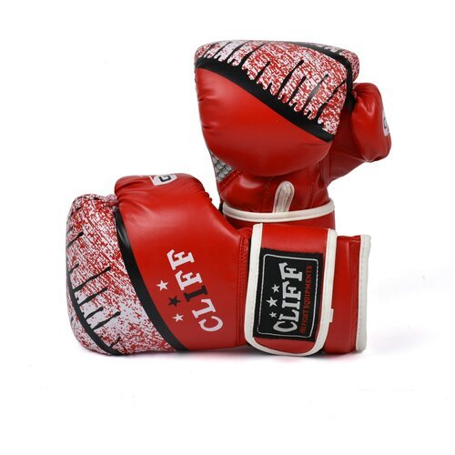 Перчатки боксёрские CLIFF RING 3028, FLEX, 10 унций, красные