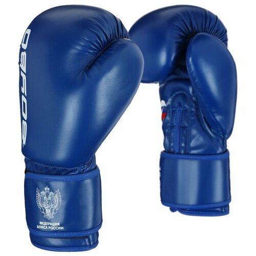 Перчатки боксёрские BoyBo TITAN, IB-23, 12 унций, цвет синий, материал искусственная кожа