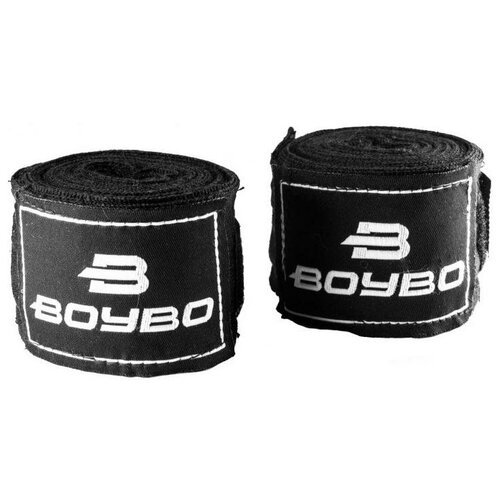 Бинты боксерские BoyBo, длина 2,5 метра, материал хлопок, цвет черный