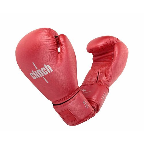 Перчатки боксерские Clinch Fight 2.0 красный металлик (вес 12 унций)
