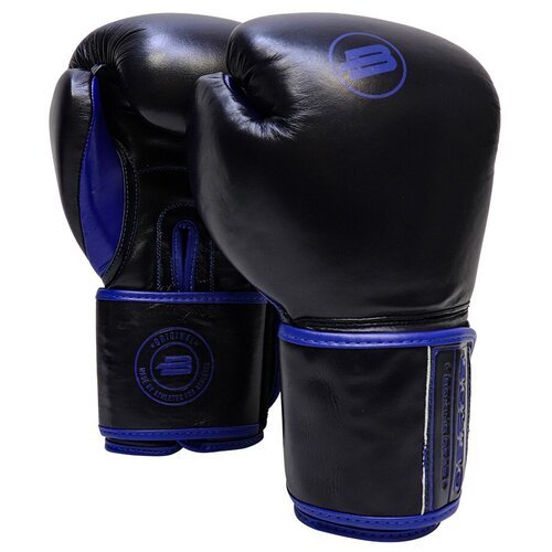 Перчатки боксерские BoyBo Rage Black/Blue, 12 унций