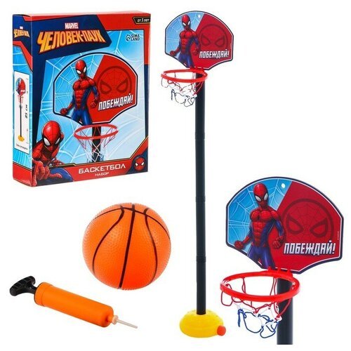 Баскетбольная стойка 85 см 'Побеждай' Человек паук 7503146