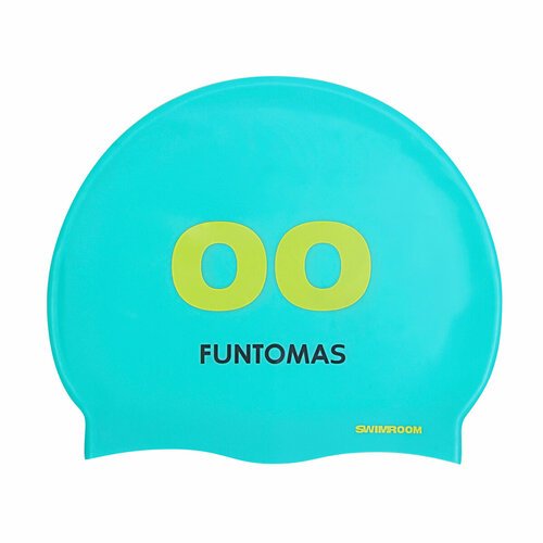 Силиконовая шапочка для плавания / бассейна SwimRoom 'Funtomas', цвет бирюзовый