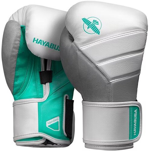 Боксерские перчатки Hayabusa T3 White/Teal (12 унций)