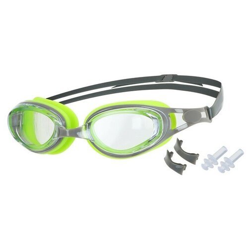 Очки для плавания+набор съемных перемычек взрослые, UV защита