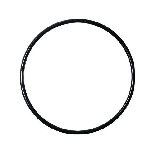 Металлическое кольцо для воздушной гимнастики, цвет черный, диаметр 85 см.