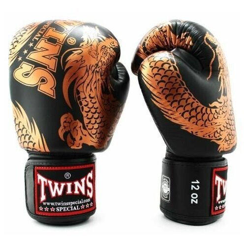 Боксерские перчатки Twins Special FBGVL3-49CP Black 14 унций