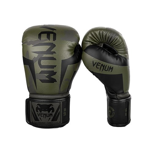 Боксерские перчатки Venum Elite Khaki Camo (12 унций)