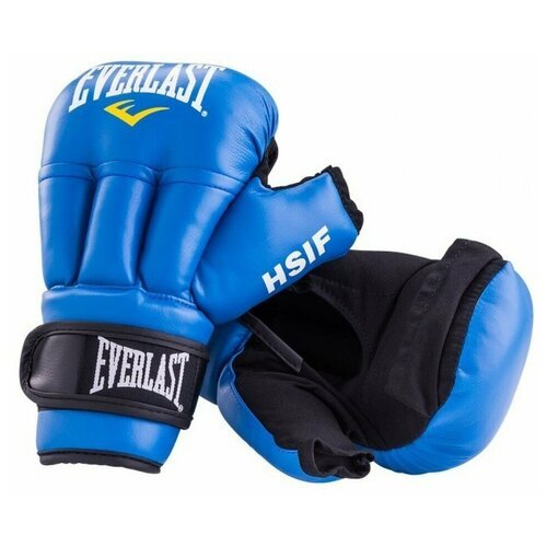 Перчатки для рукопашного боя Everlast HSIF Leather 10oz синие