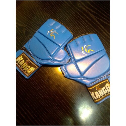 Перчатки для рукопашного боя Kango Fitness 8202-b, синие, размер S