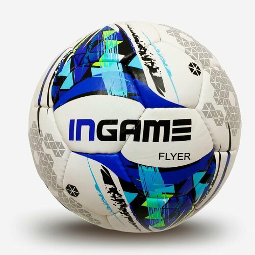 Мяч футбольный INGAME FLYER бело-синий IFB-105
