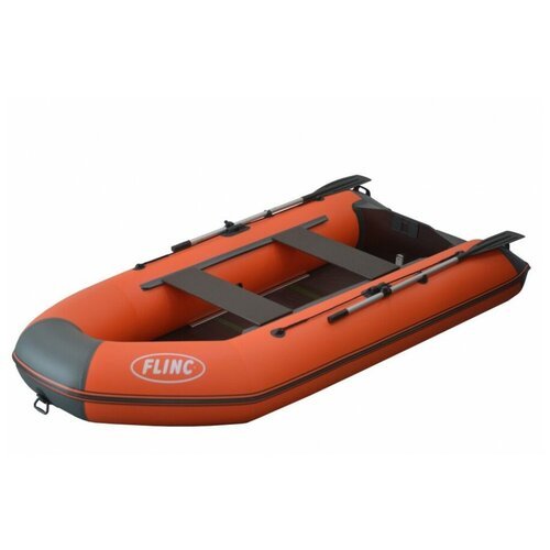 Надувная лодка FLINC FT340K (цвет графитово-оранжевый)