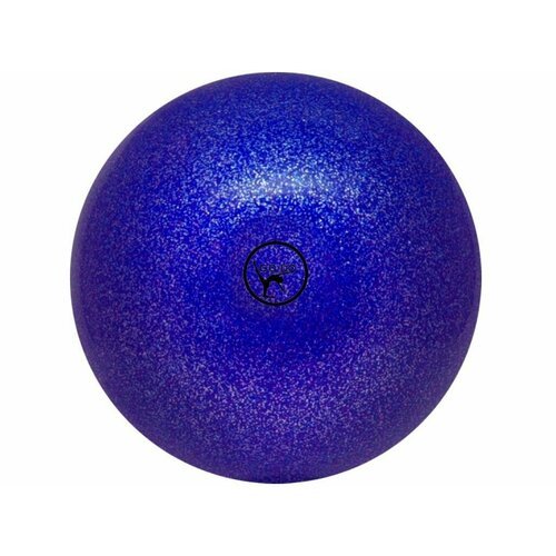 Мяч для художественной гимнастики GO DO. Диаметр 15 см. Цвет: синий с глиттером. Производство: Россия.