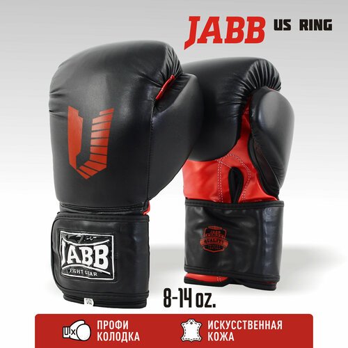 Перчатки бокс.(иск. кожа) Jabb JE-4081/US Ring черный 10ун.