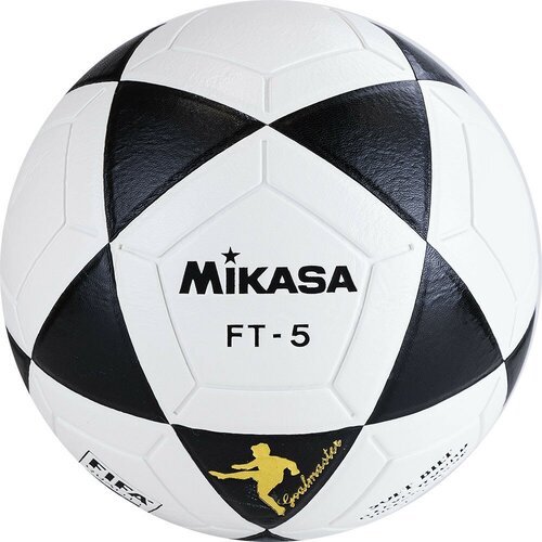 Мяч футбольный MIKASA FT5 FQ-BKW, р.5, FIFA Quality, бело-черный