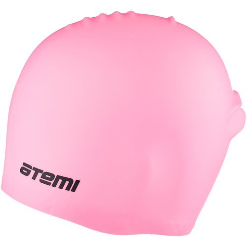Шапочка для плавания ATEMI, силикон, д/длин.волос, роз, LC-04