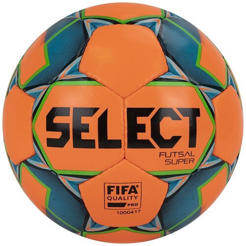 Футбольный мяч SELECT FUTSAL SUPER FIFA оранж/син/зел, 62-64