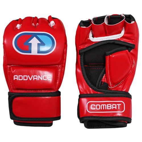 Перчатки для боевого самбо ADDVANCE COMBAT красные, размер L