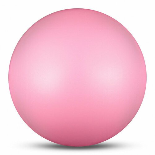 Мяч для художественной гимнастики INDIGO IN315-PI, 15 см, ПВХ, розовый металлик