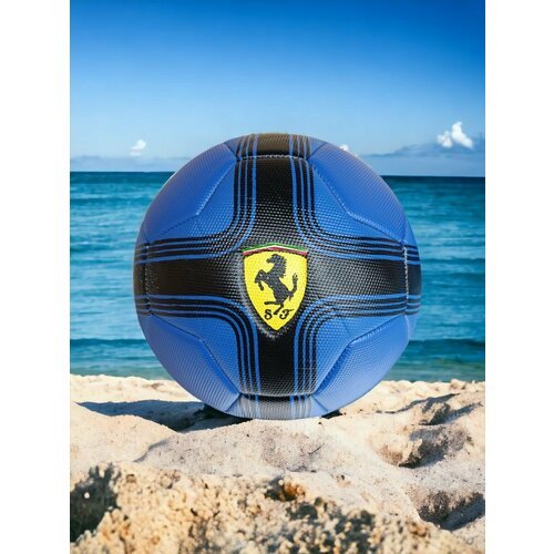 Мяч футбольный с логотипом 'Ferrari' Ф-02, синий