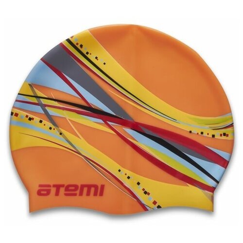 Шапочка для плавания ATEMI PSC303, оранжевый