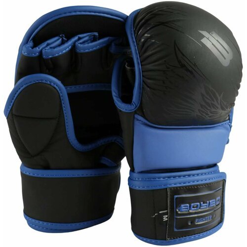 Перчатки BoyBo MMA Wings черно-синий (RUS XL)