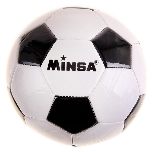 MINSA Мяч футбольный Minsa «Классический», ПВХ, машинная сшивка, 32 панели, размер 5, 315 г
