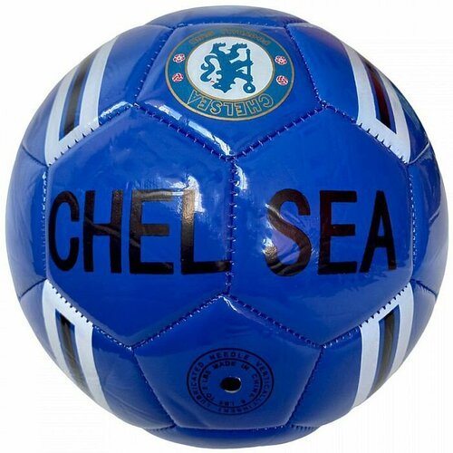 Мяч футбольный MEIK Chelsea (№5, PVC 1,7 мм, 305 гр. , маш. сш. ) (синий)