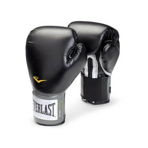 Боксерские перчатки Everlast тренировочные Pu Pro Style Anti-Mb черные 10 унций 10 унций