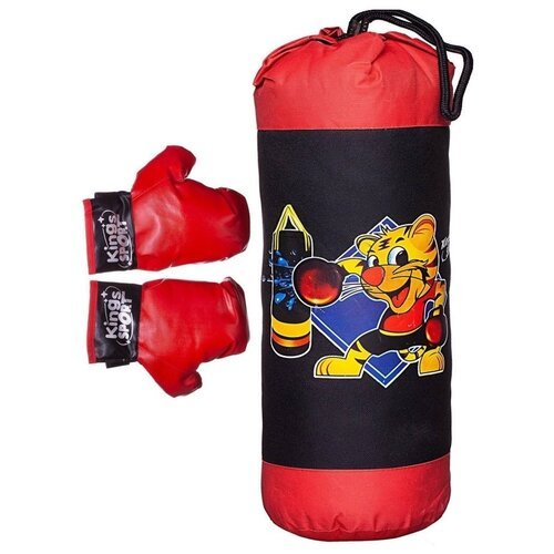 Набор для бокса Junfa toys Точный удар, 2 кг, черный/красный