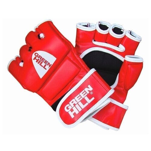 MMR-0027 Перчатки MMA CAGE красные - Green Hill - Красный - S