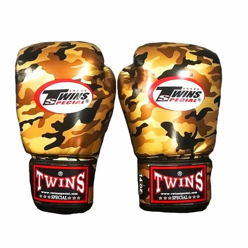 Боксерские перчатки TWINS fbgvs3-ml золотые (Полиуретан, TWINS, 16 унций, 400, 150, 150, Золотистый (принт)) 16 унций
